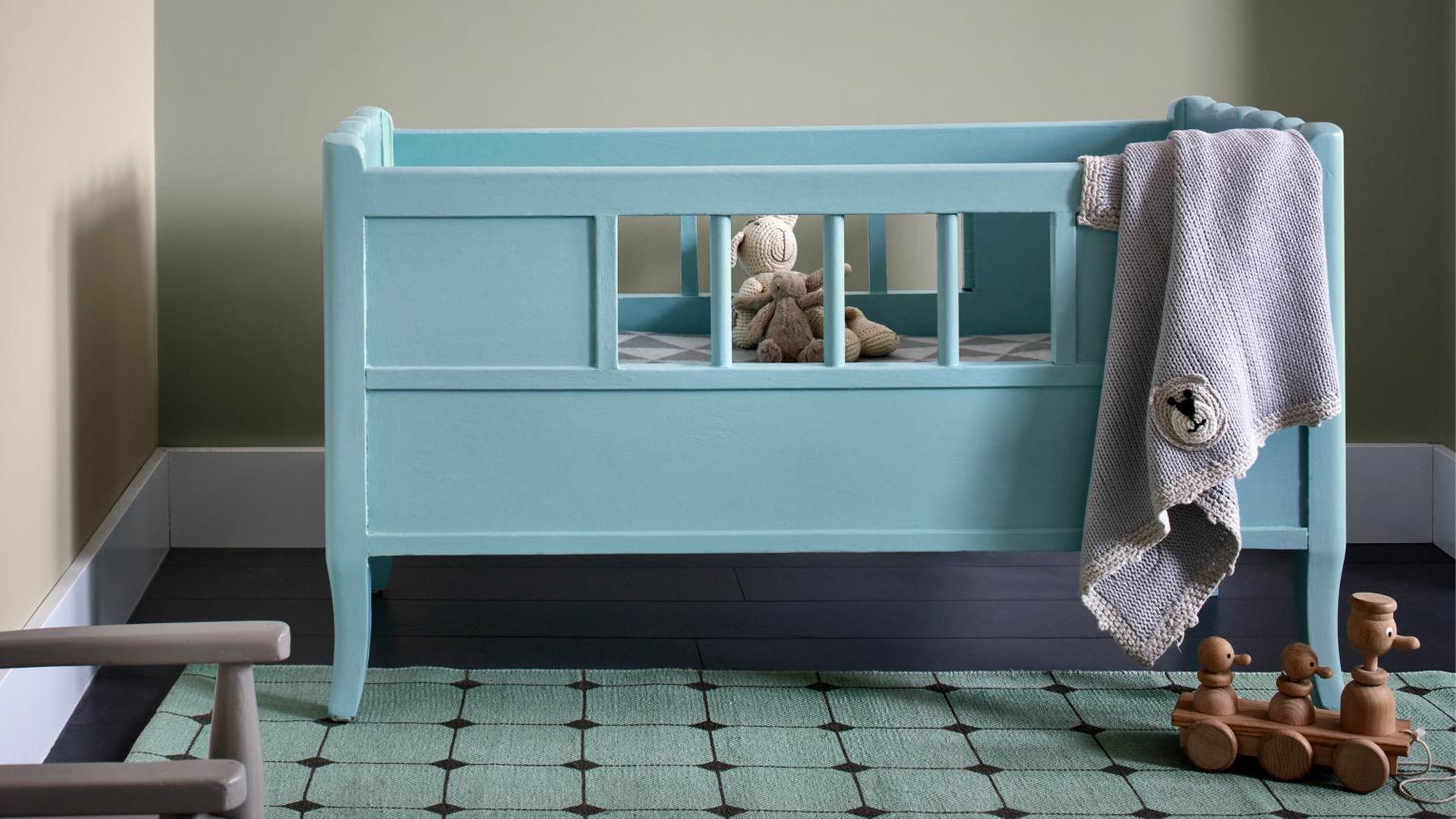 blue nursery furniture