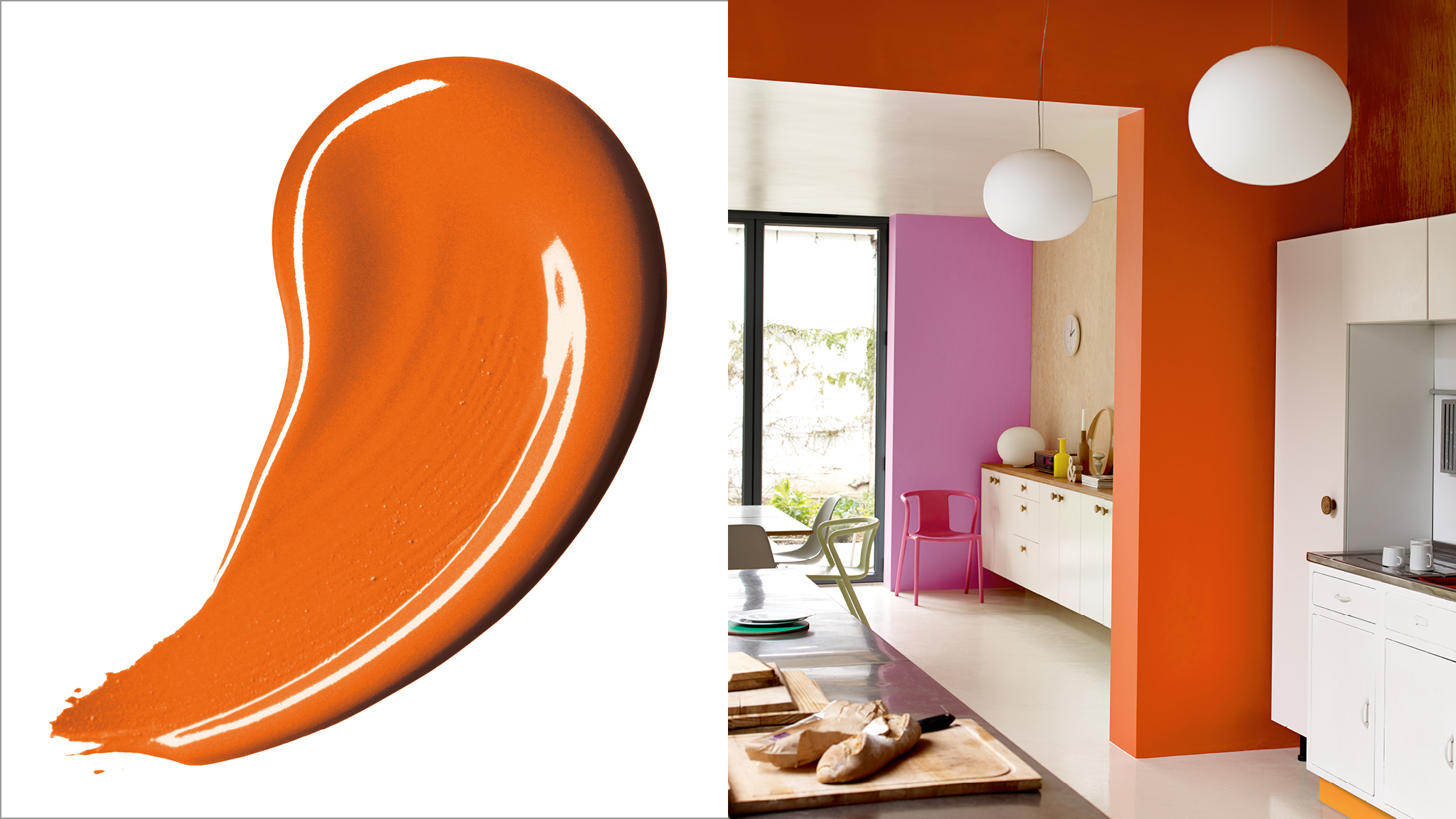 Create a happy home with orange Orange fizzes with vitality. Paint it on your walls and you’ll instantly create the sense that this is a happy, lively home.