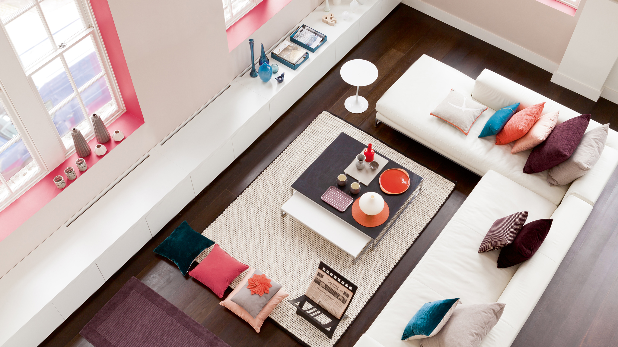 Frame your window with paint Go for a darker shade on your frames than on your walls and you’ll have the added bonus of making your room feel larger.
