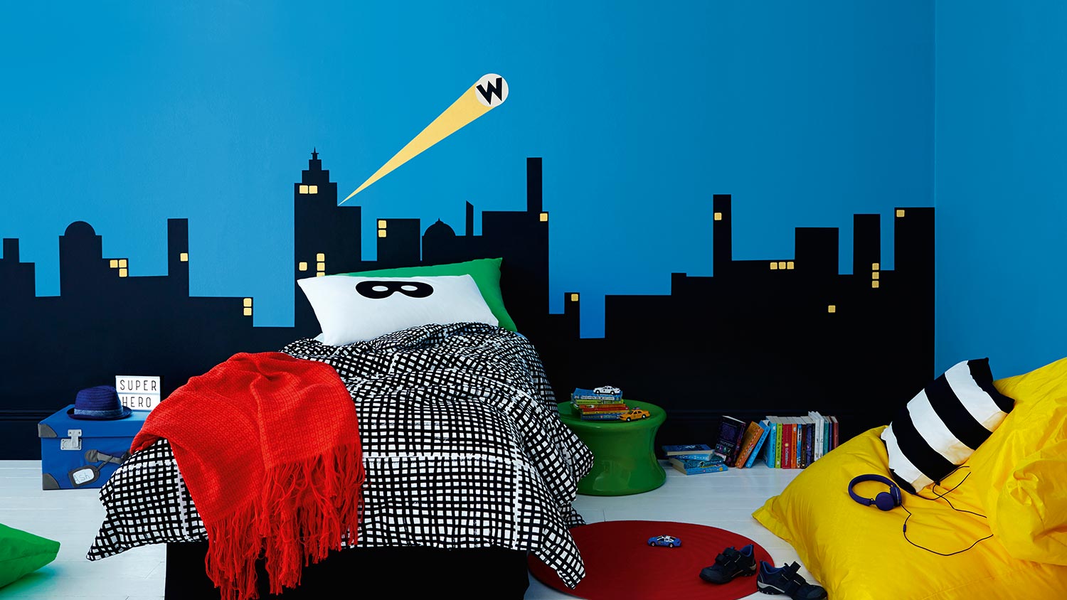Superhero themed bedroom Superhero themed bedroom
