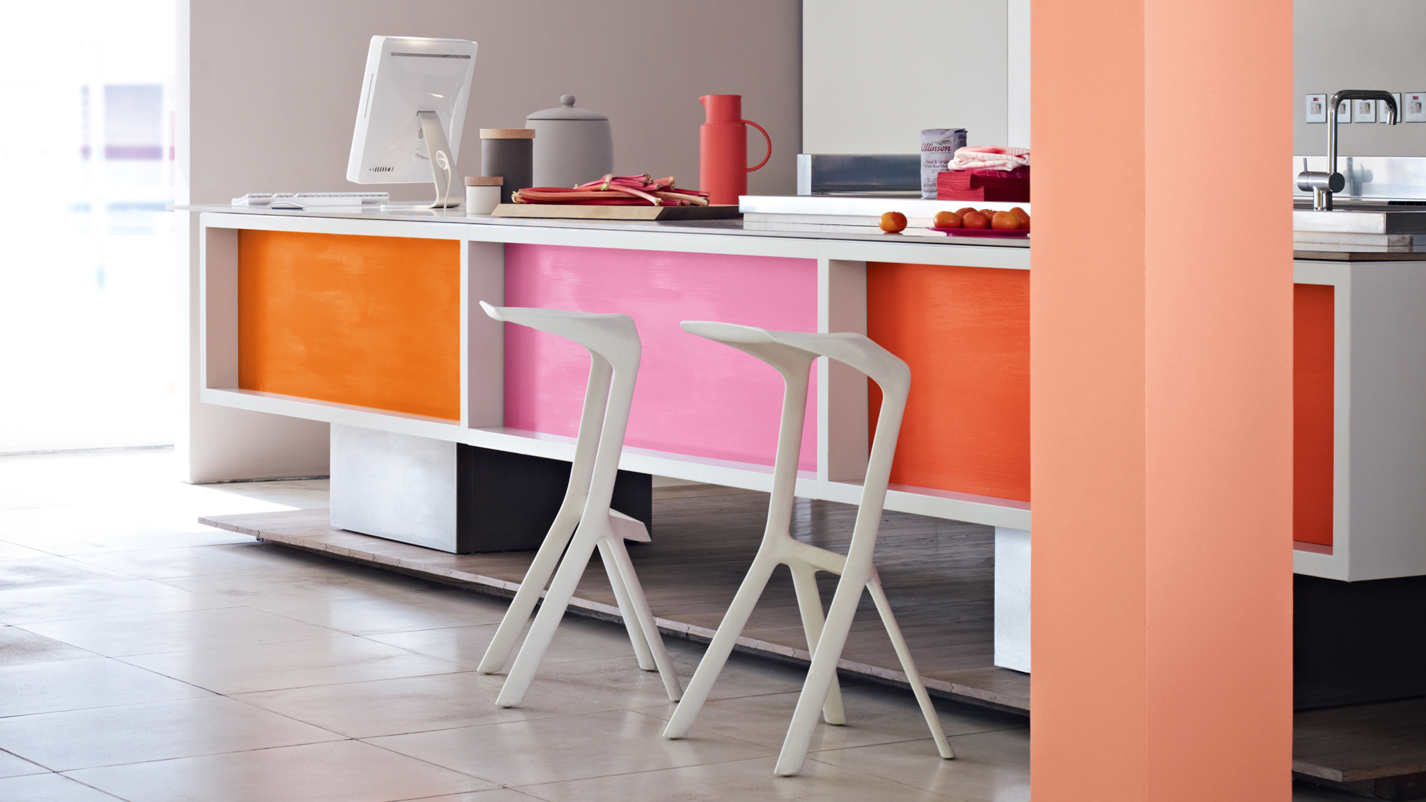 Try colour blocking You could paint one colour on the wall behind your sofa, then pick a tonal colour for the walls around your windows and another for any alcoves in the room.