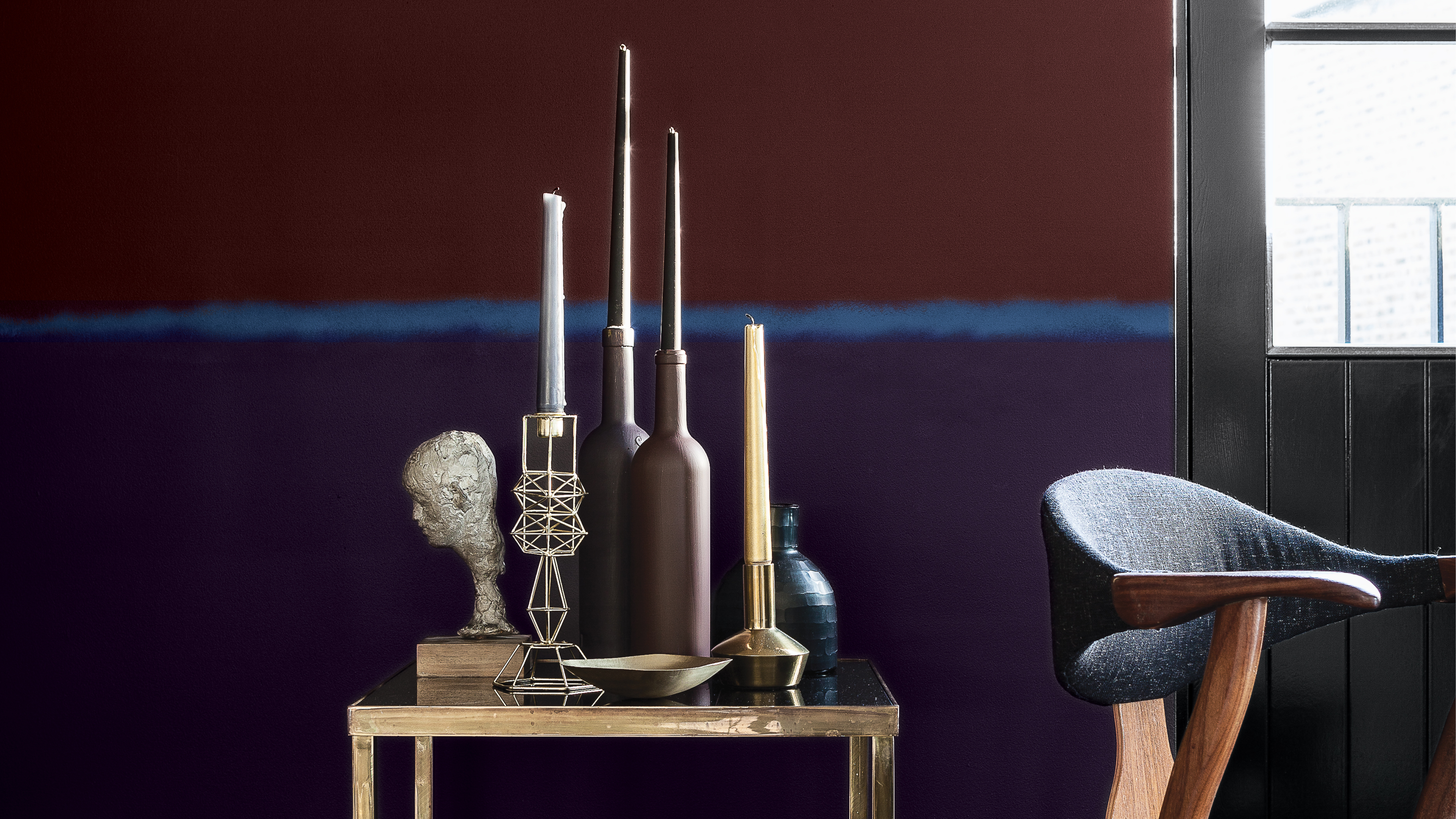Use darker shades for a glamorous scheme Who wants to be like everyone else? Paint with dark colours and your home – and you – will instantly exude an air of glamour and mystery.